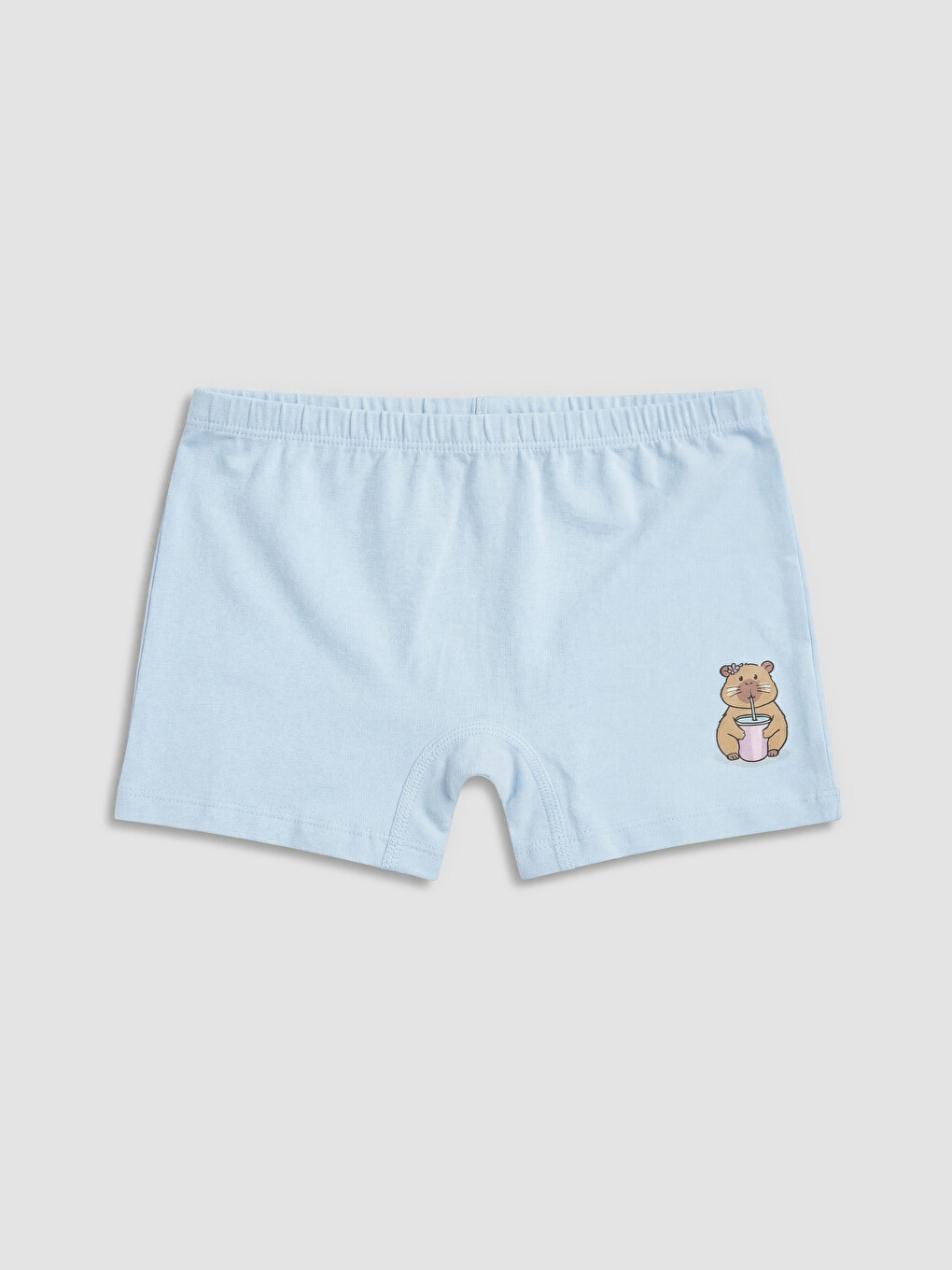 Pembe Baskılı Kız Çocuk Boxer 5'li-3