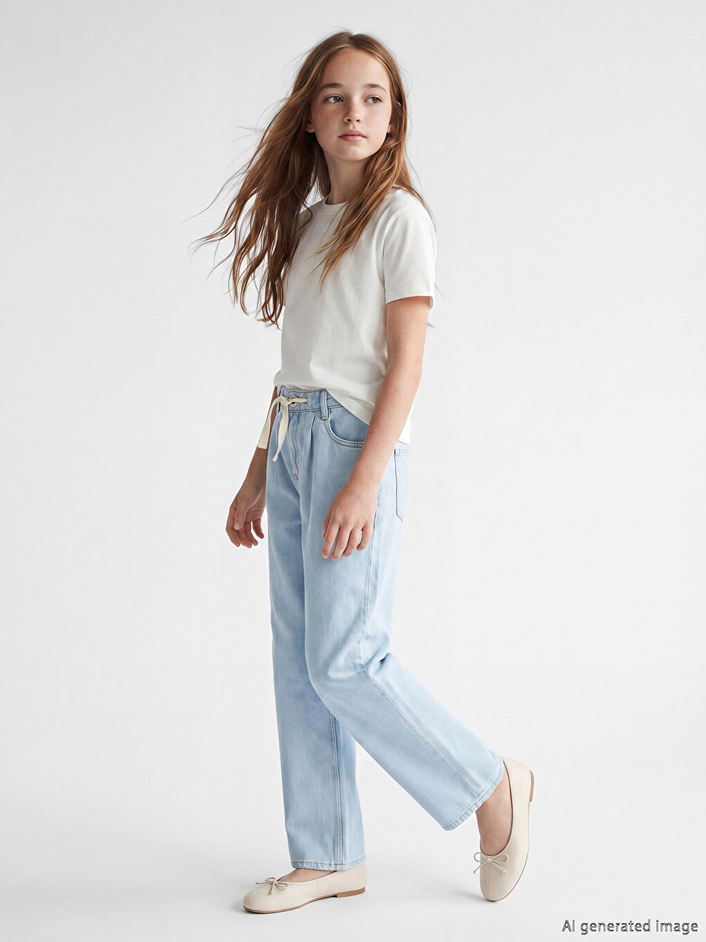 Baggy Fit Girls' Jeans-1