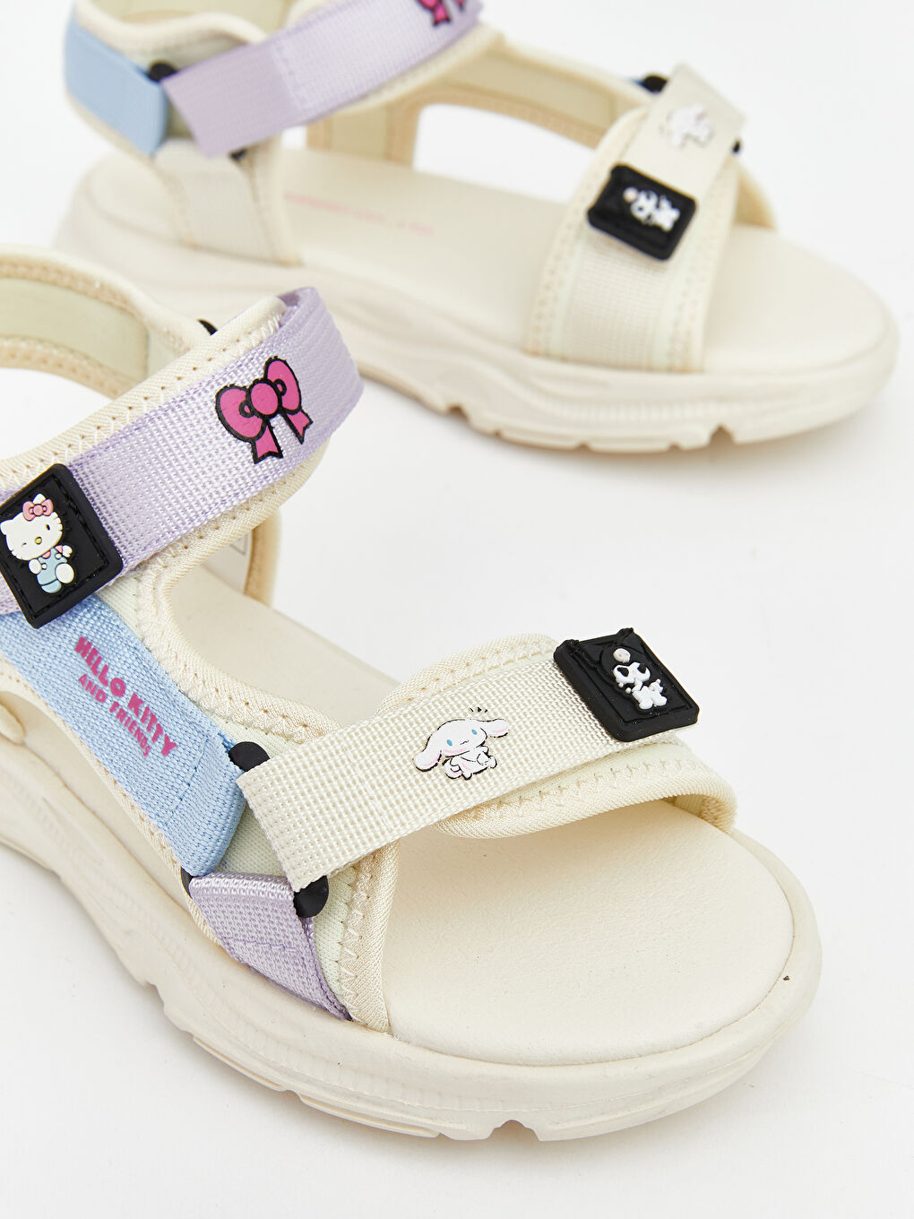 صنادل بنات مطبوعة Hello Kitty بخاصية غلق ڤيلكرو-2