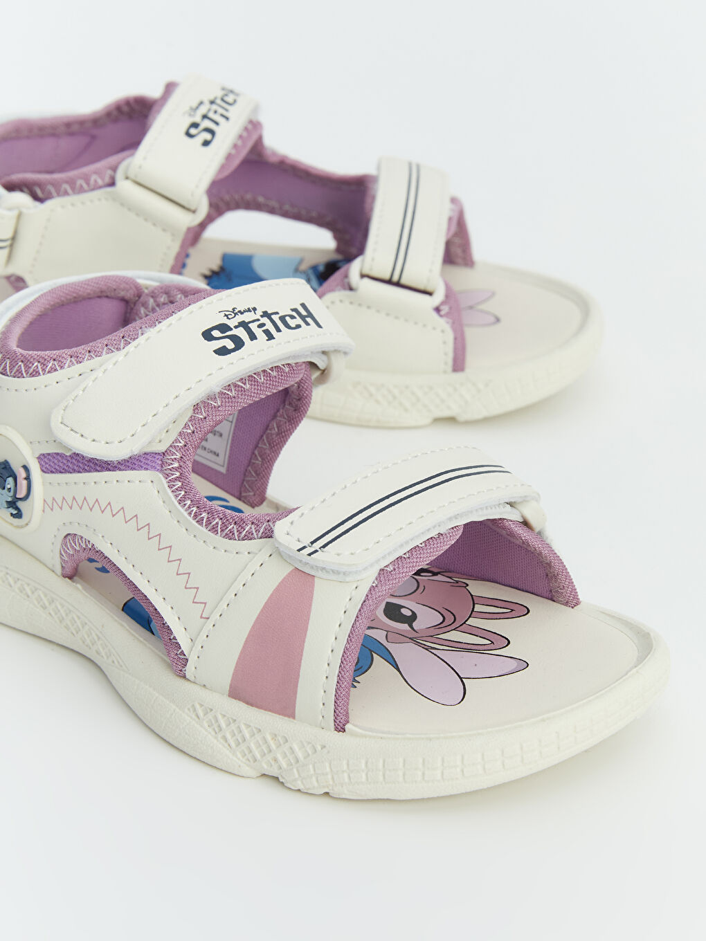 Stitch Printed Baby Girls' Sandals-2