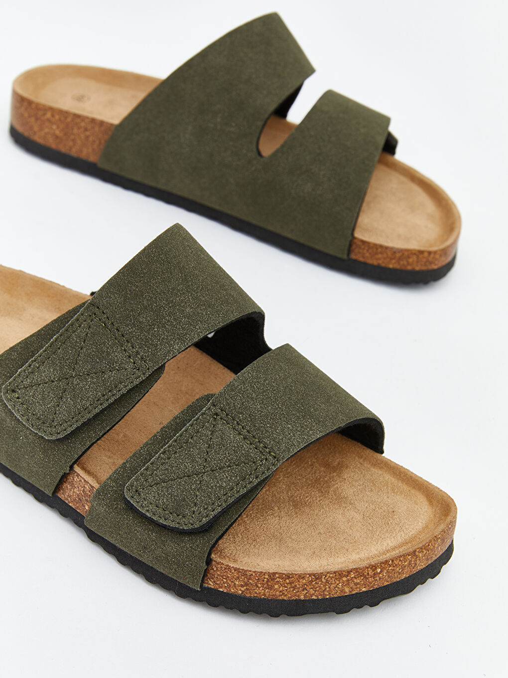 Papuci slider KAKI Bărbat-2