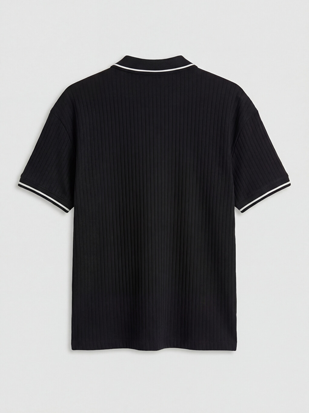 Polo Collar Printed Men's T-Shirt-4