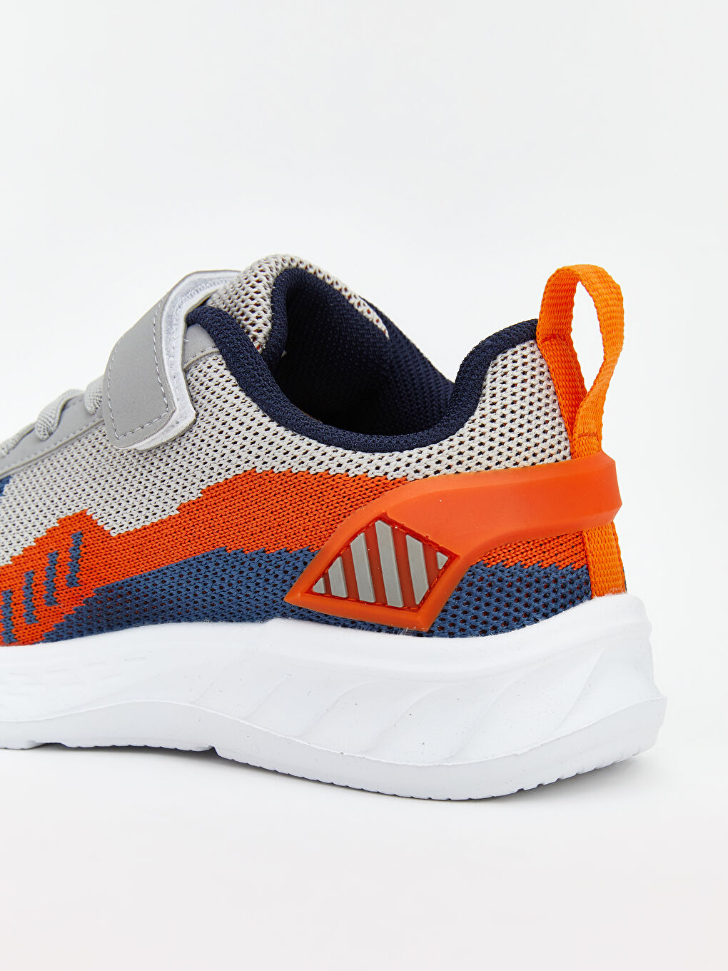 Gri Bağcık ve Cırt Cırtlı Erkek Bebek Spor Ayakkabı-4