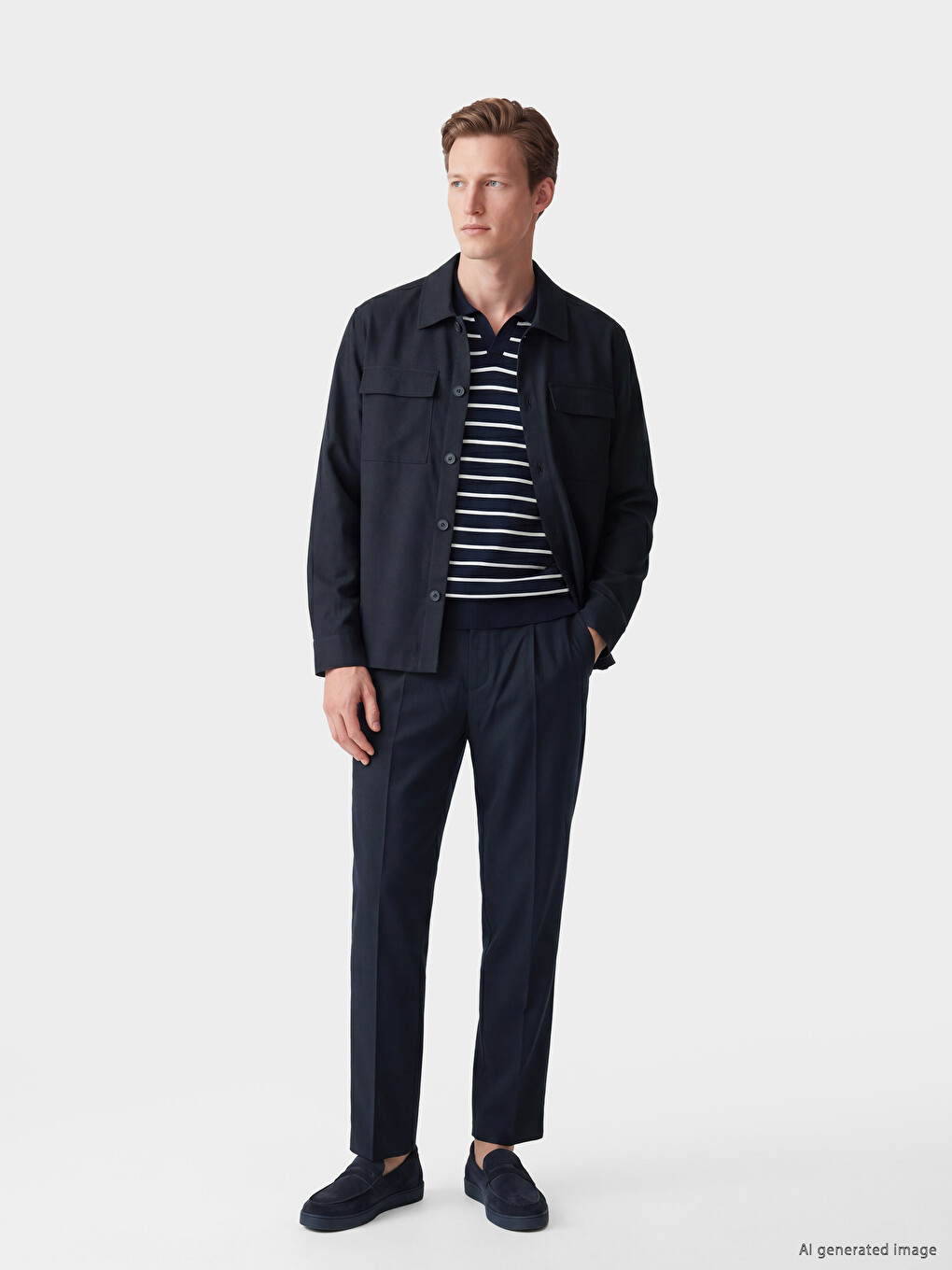 Regular Fit Men's Overshirt-1