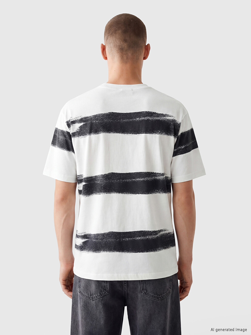 Crew Neck Printed Regular Fit Men's T-Shirt-3