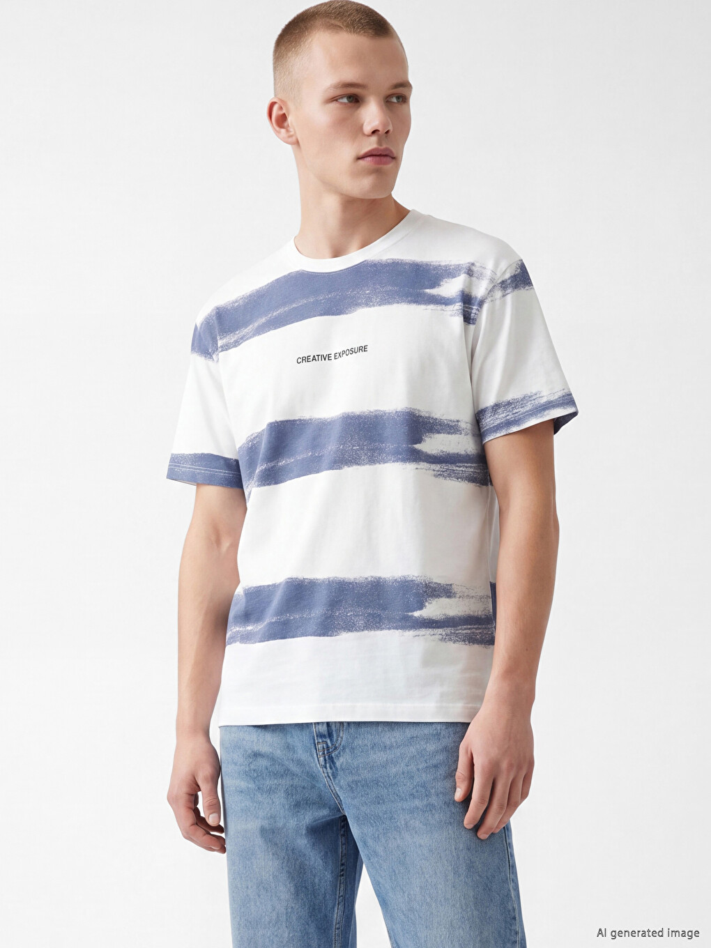 Standard Fit Crew Neck Printed Men's T-Shirt