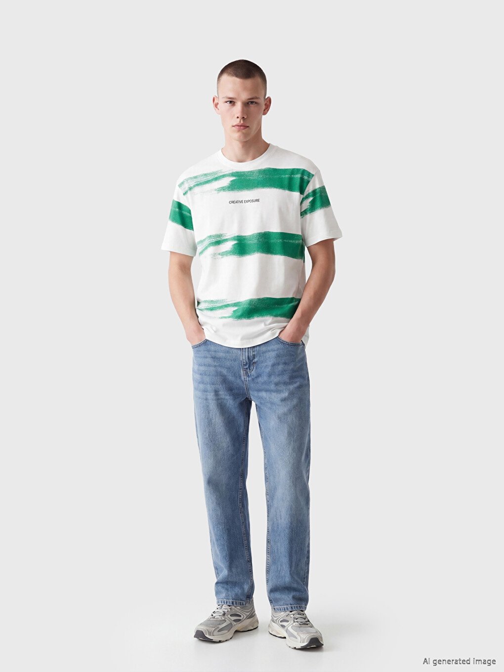 Crew Neck Printed Men's T-Shirt-1