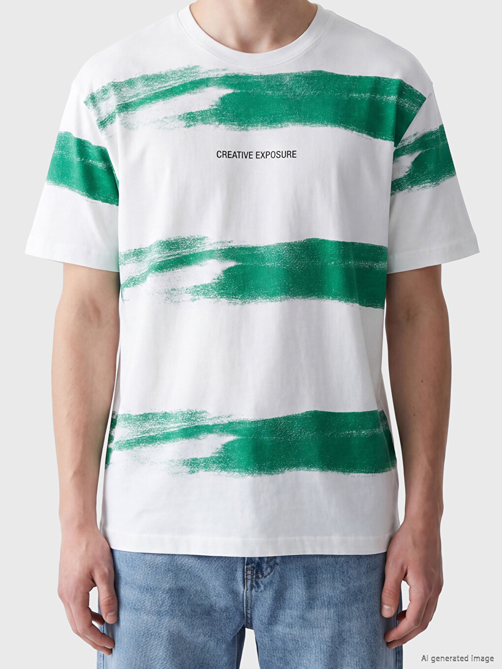 Crew Neck Printed Men's T-Shirt-2