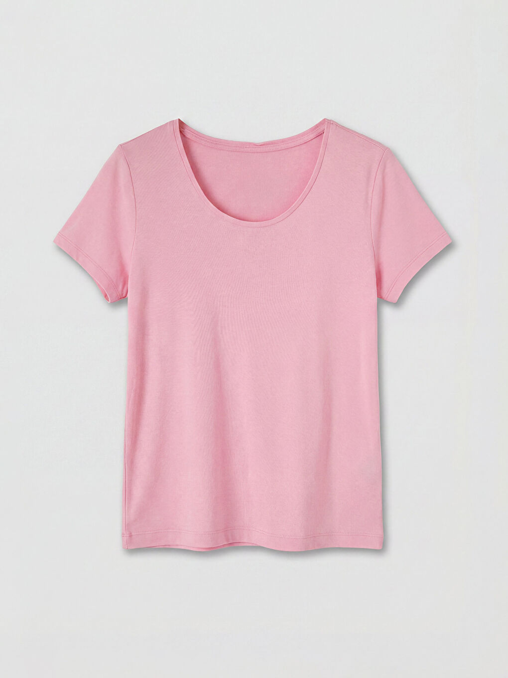 Bej Bisiklet Yaka Kadın Şortlu Pijama Takımı-1
