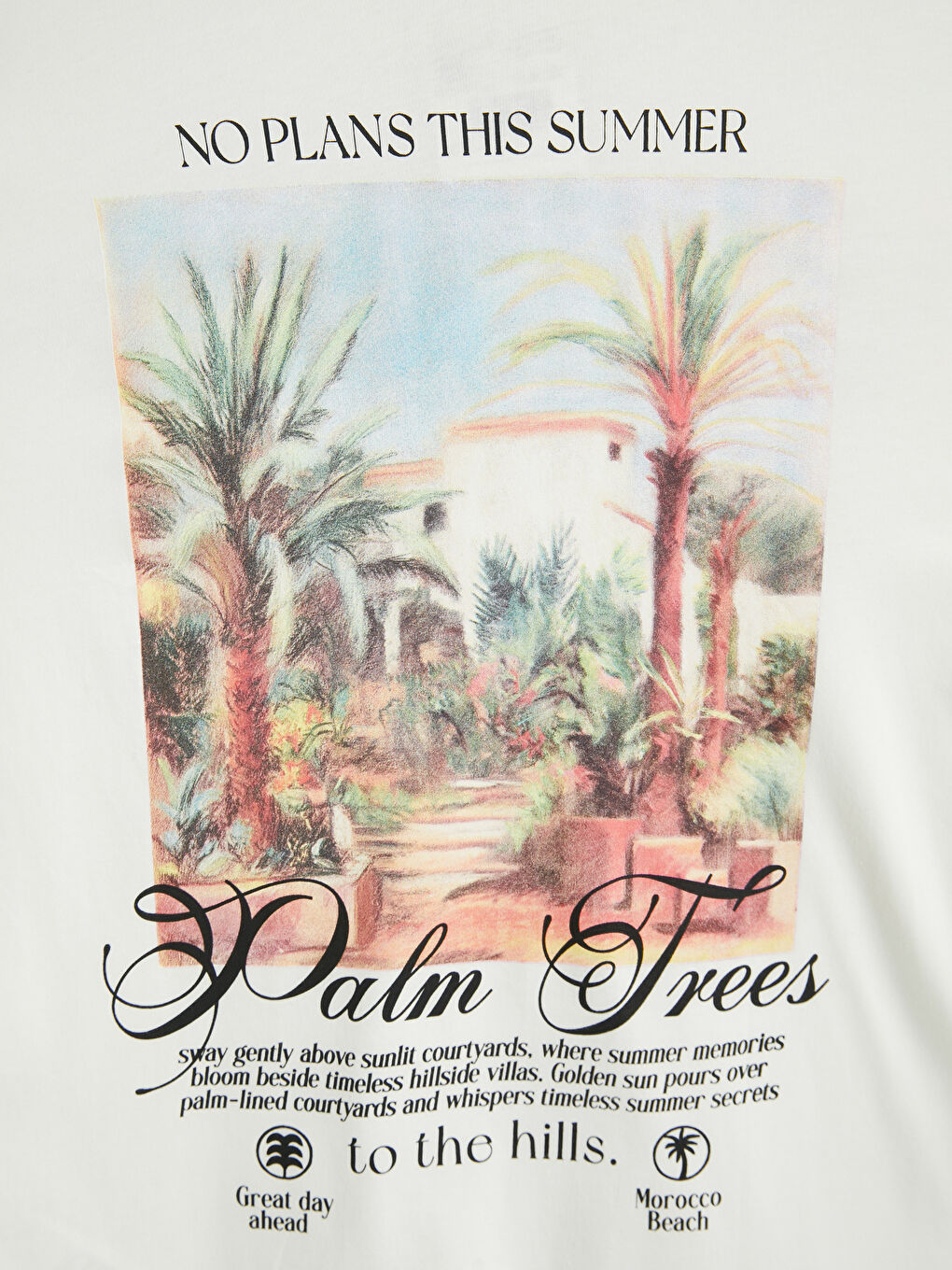 Ekru Bisiklet Yaka Baskılı Erkek Çocuk Tişört-4