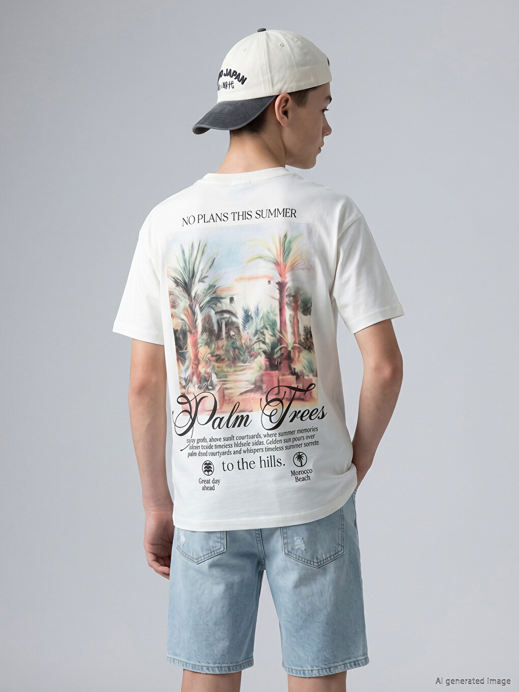 Crew Neck Printed Boys' T-Shirt-1