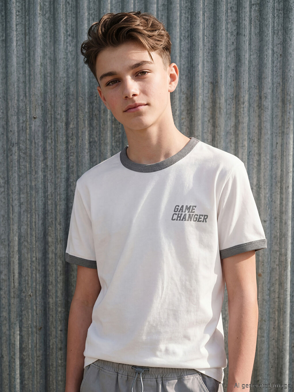 Crew Neck Printed Boys' T-Shirt