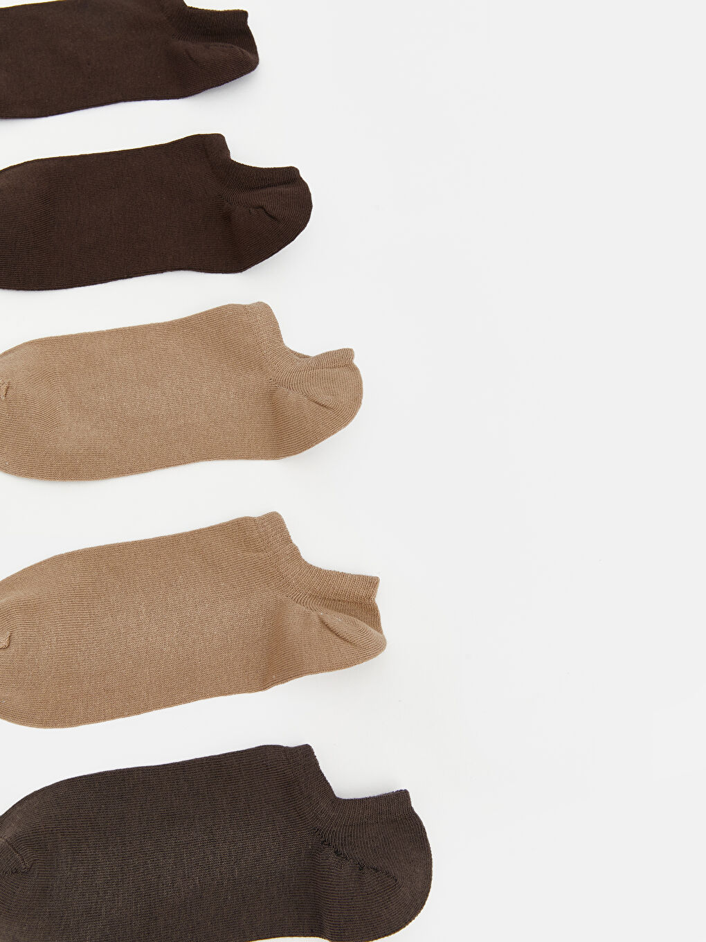 Beyaz Kadın Sneaker Çorap 10'lu-1