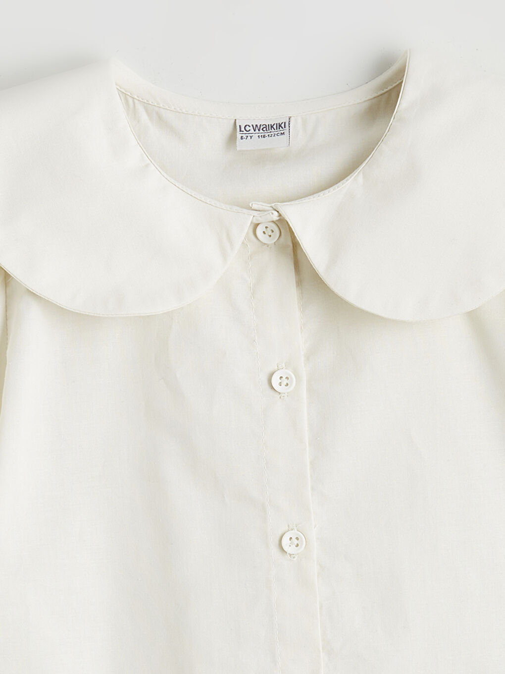 تيشيرت للبنات بياقة بيتر بان-1