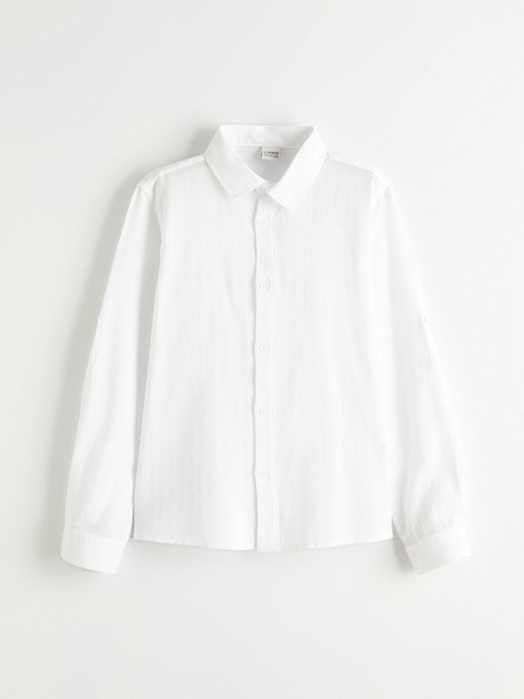 Beyaz Erkek Çocuk Gabardin Gömlek