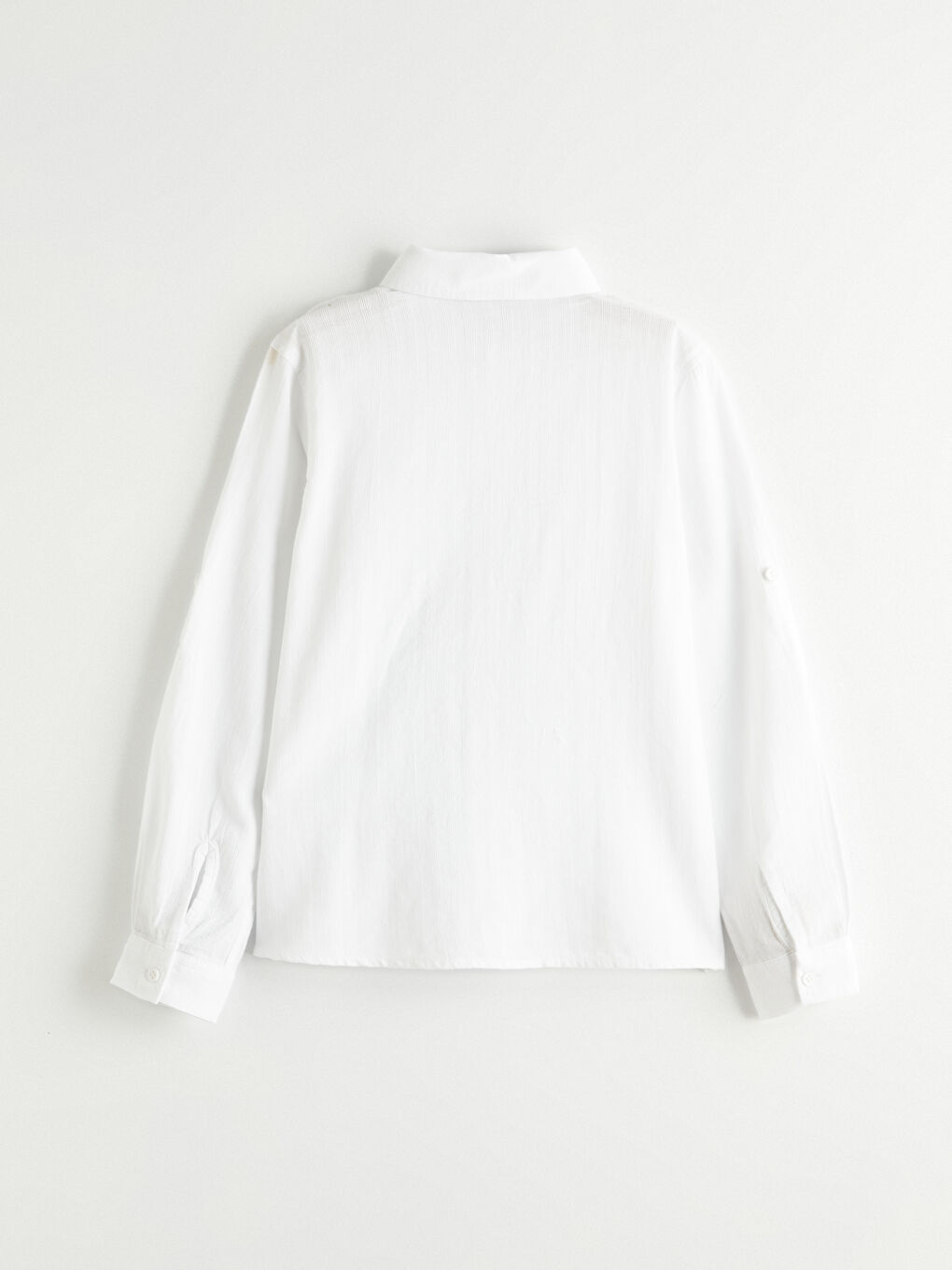 Beyaz Erkek Çocuk Gabardin Gömlek-2