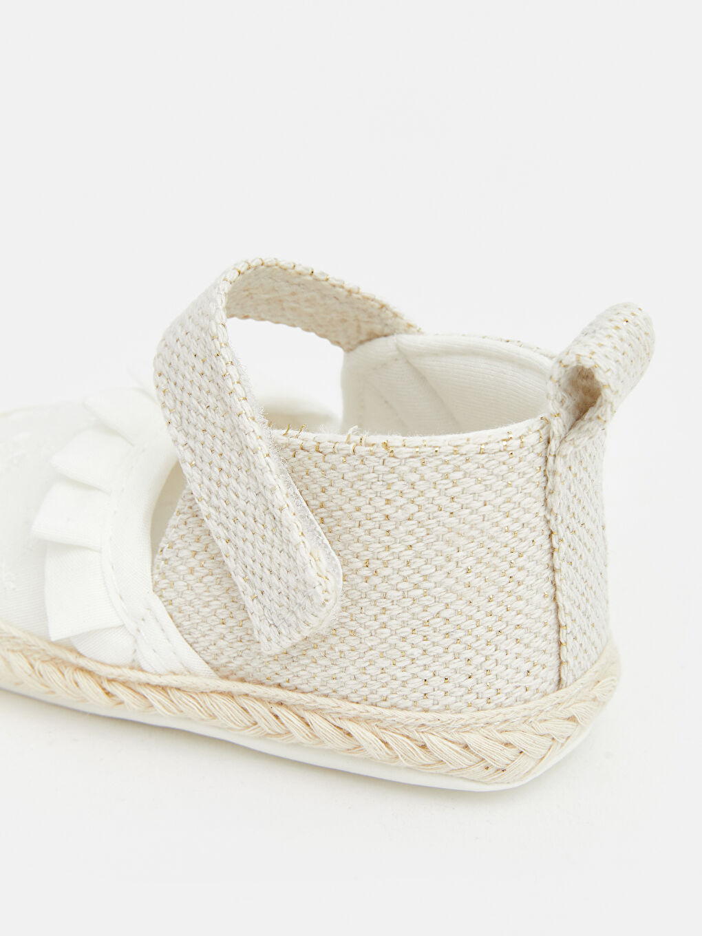 Bej Cırt Cırtlı Kız Bebek Sandalet-4