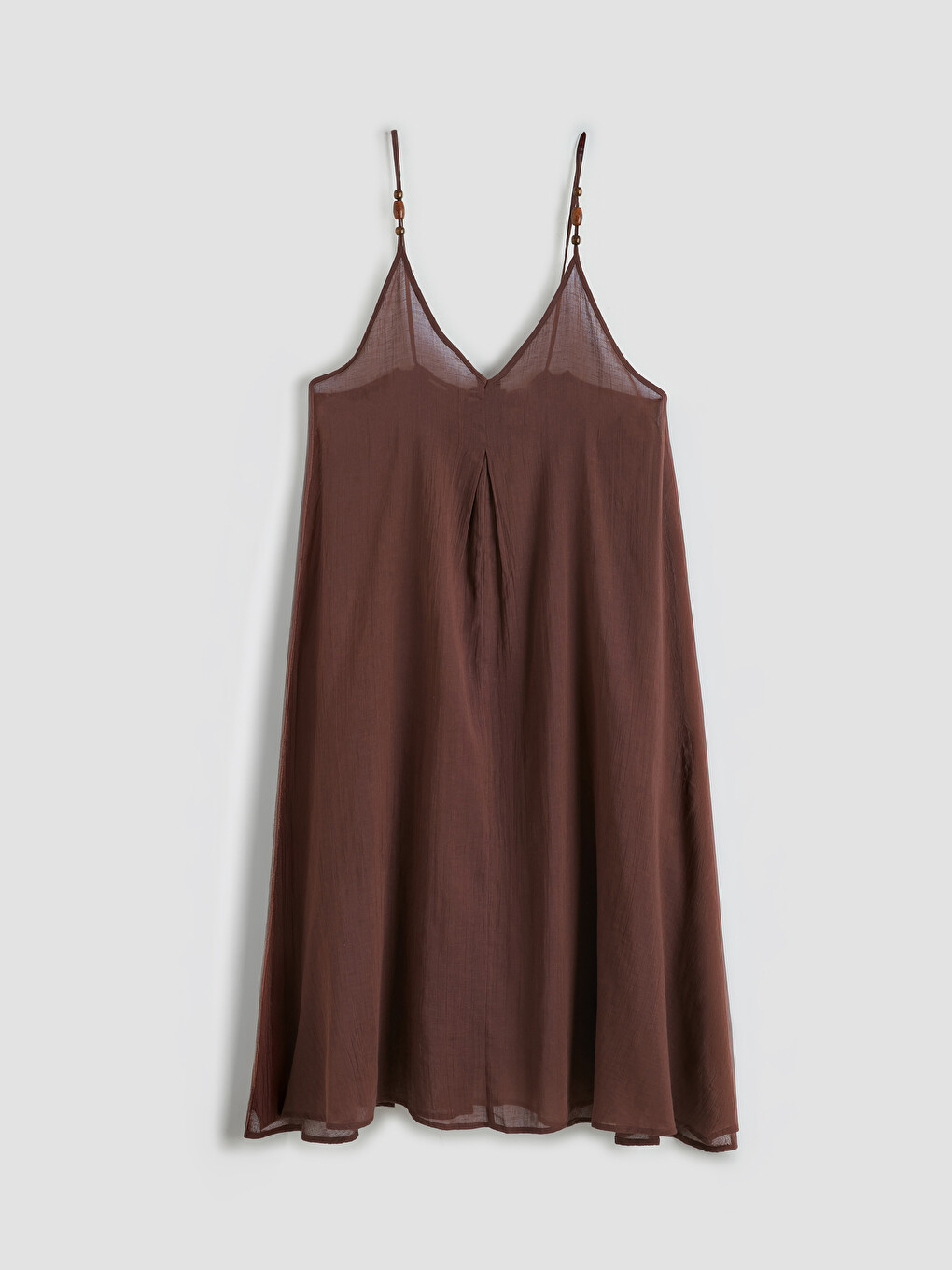 V Neck Beaded Detail Women's Beach Dress-1