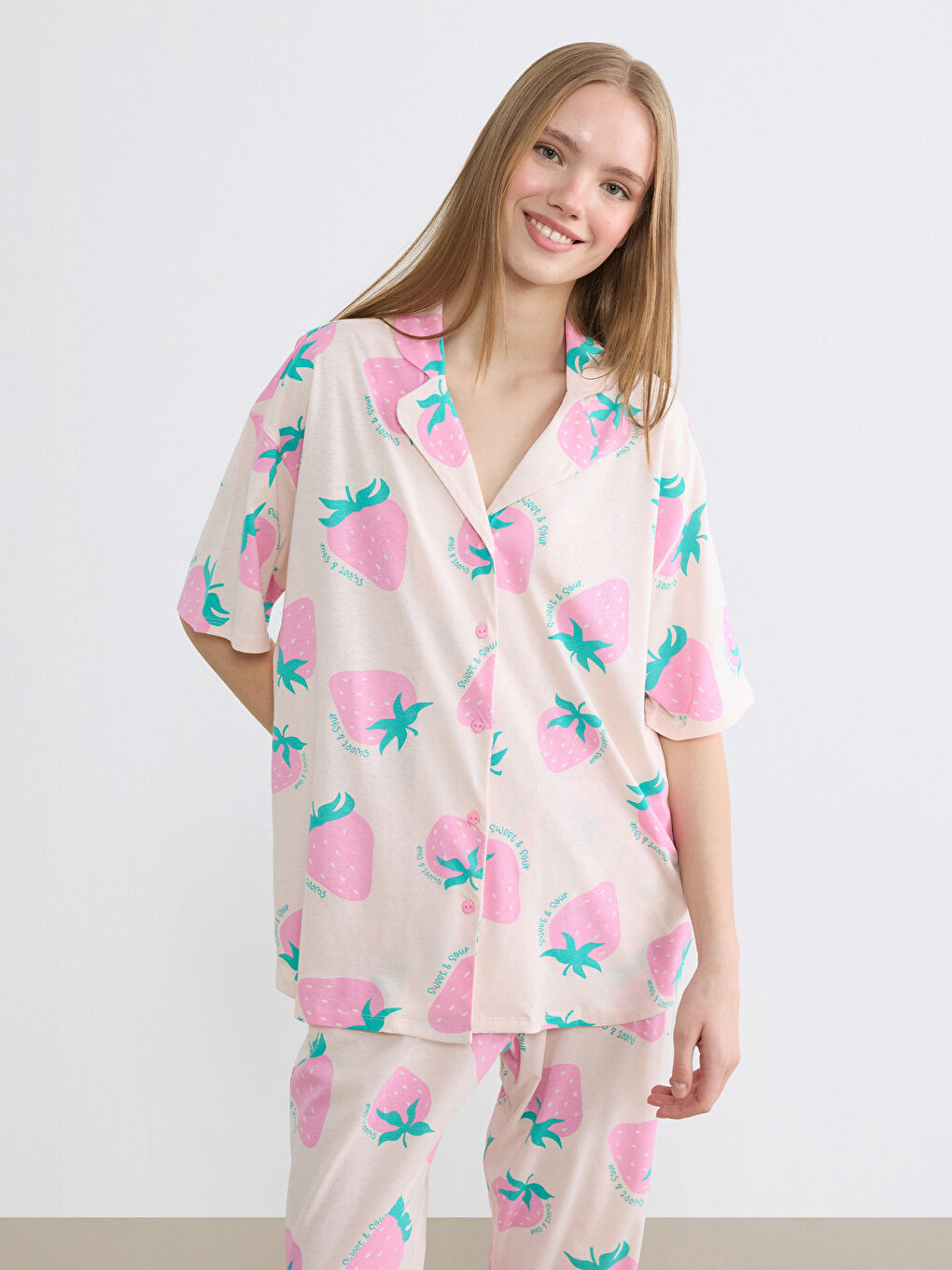 Woman PINK Pyjama Set-1