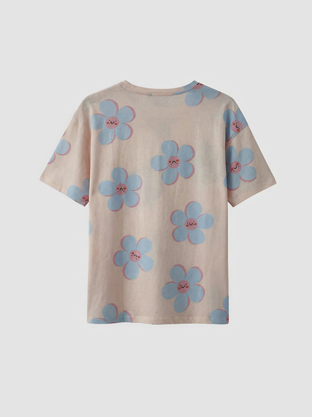 طقم بيجاما وردي امرأة-3