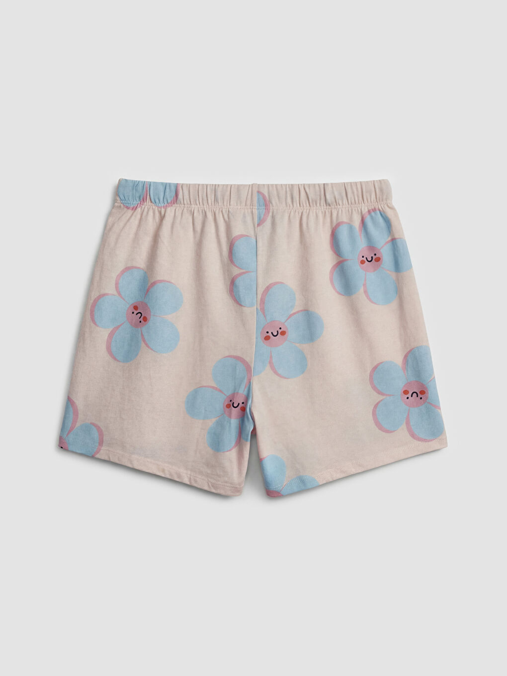 طقم بيجاما وردي امرأة-4