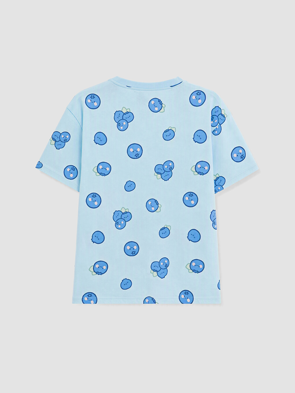Crew Neck Patterned Women's Pyjamas Set-7