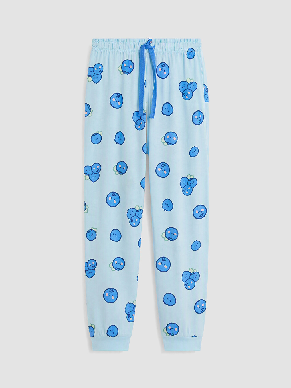 Crew Neck Patterned Women's Pyjamas Set-8