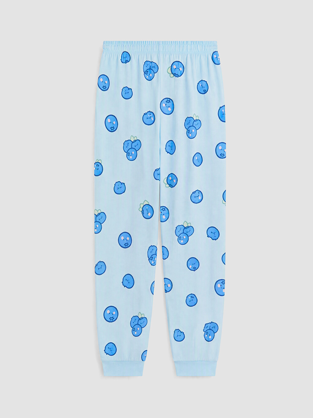 Crew Neck Patterned Women's Pyjamas Set-10