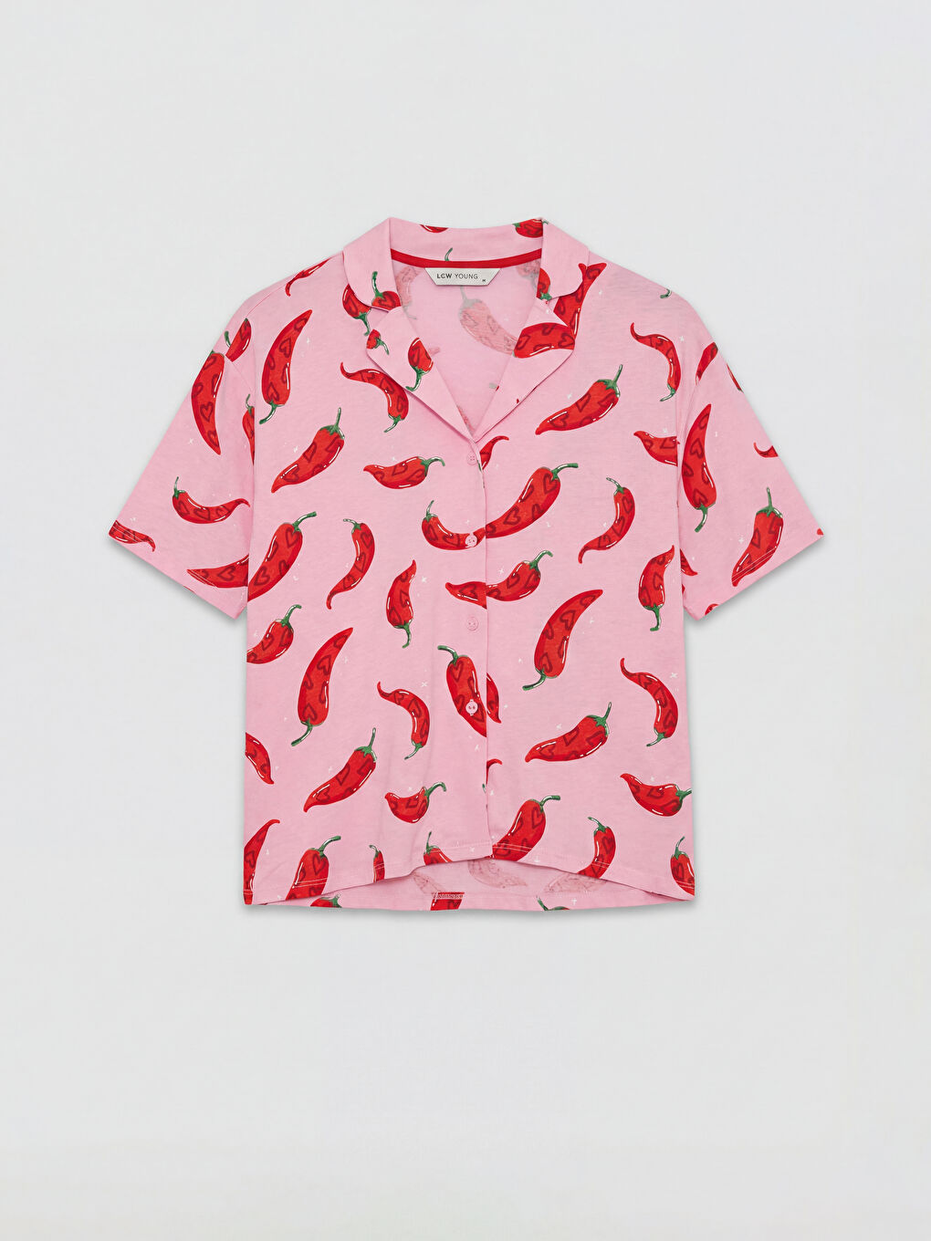 Γυναίκα ΡΟΖ Σετ πιτζάμες-1