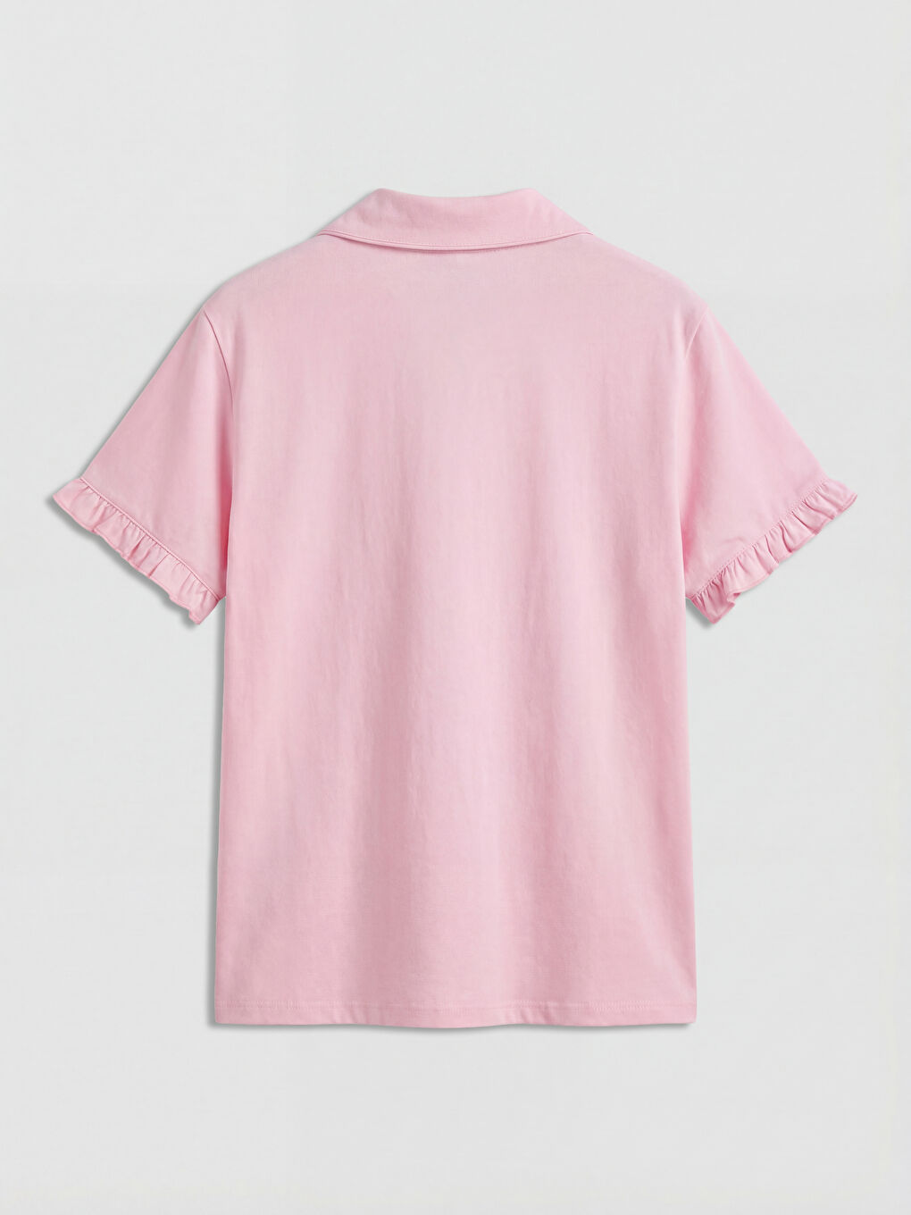 Pembe Nakışlı Kadın Şortlu Pijama Takımı-2