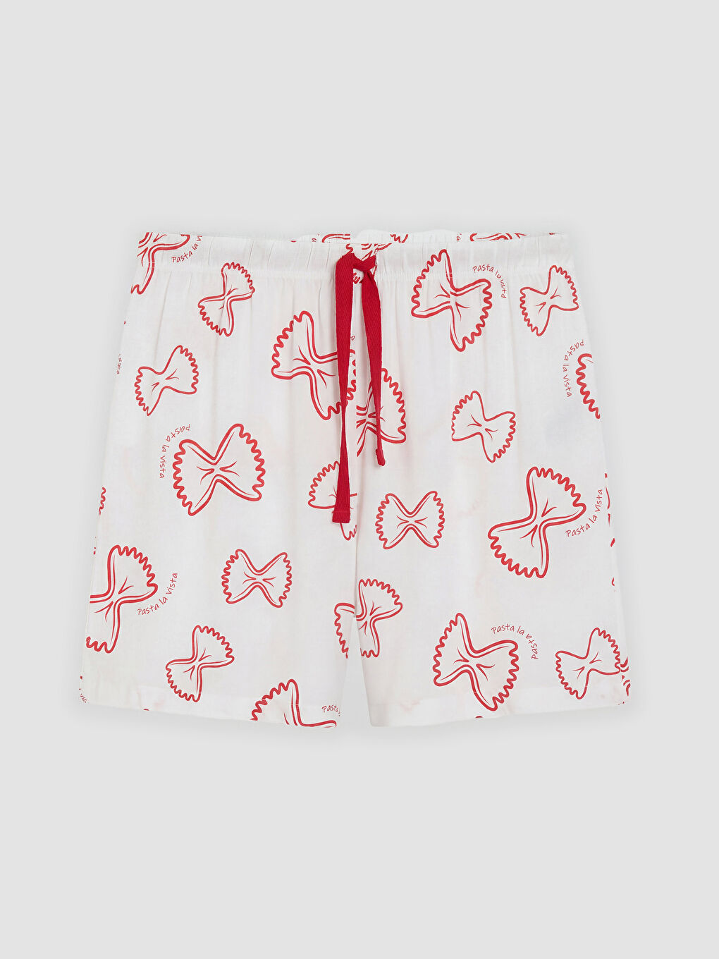 Pembe Fiyonk Baskılı Kadın Şort Pijama Altı-2