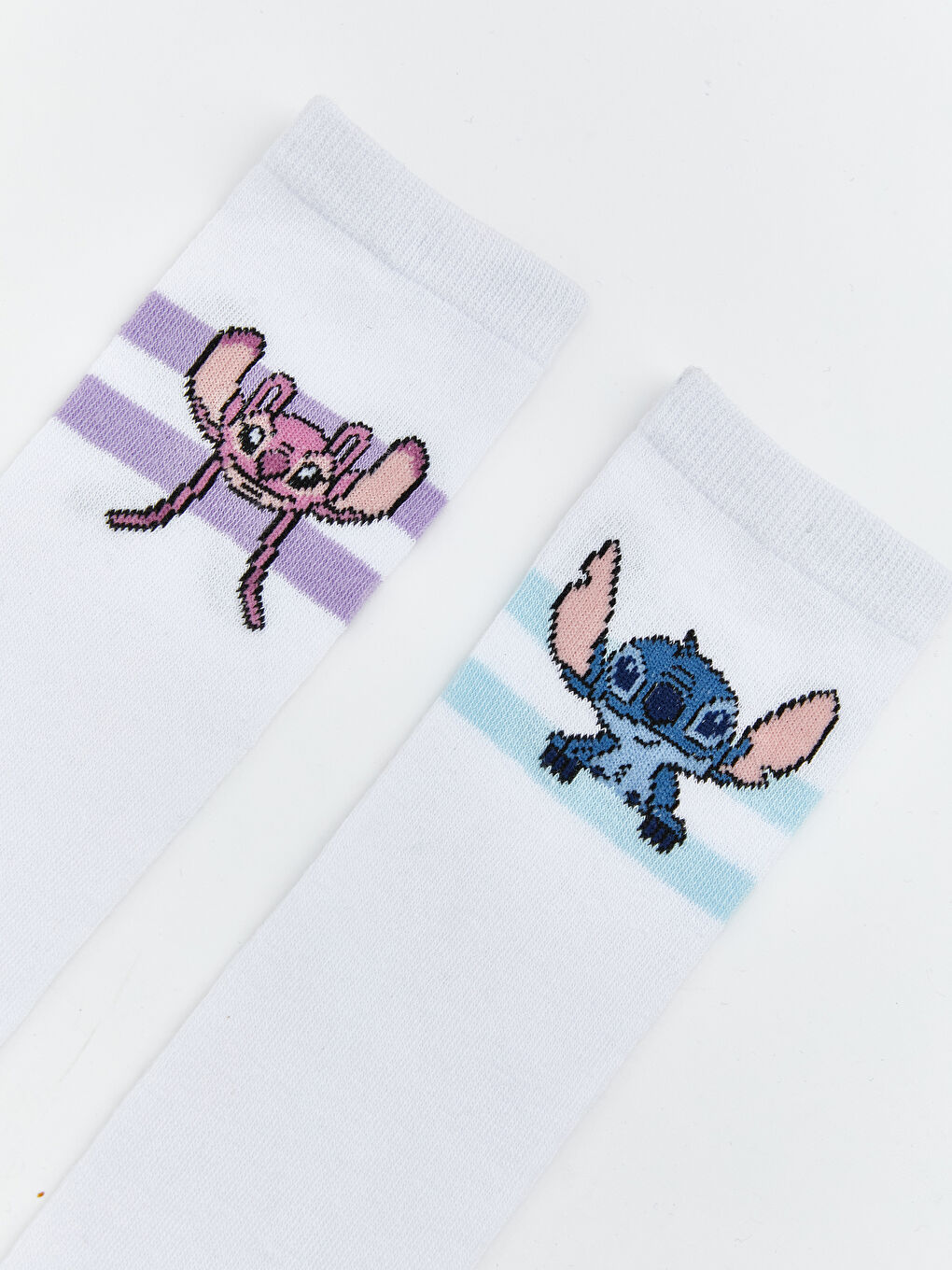 Girl WHITE Knee Socks-1
