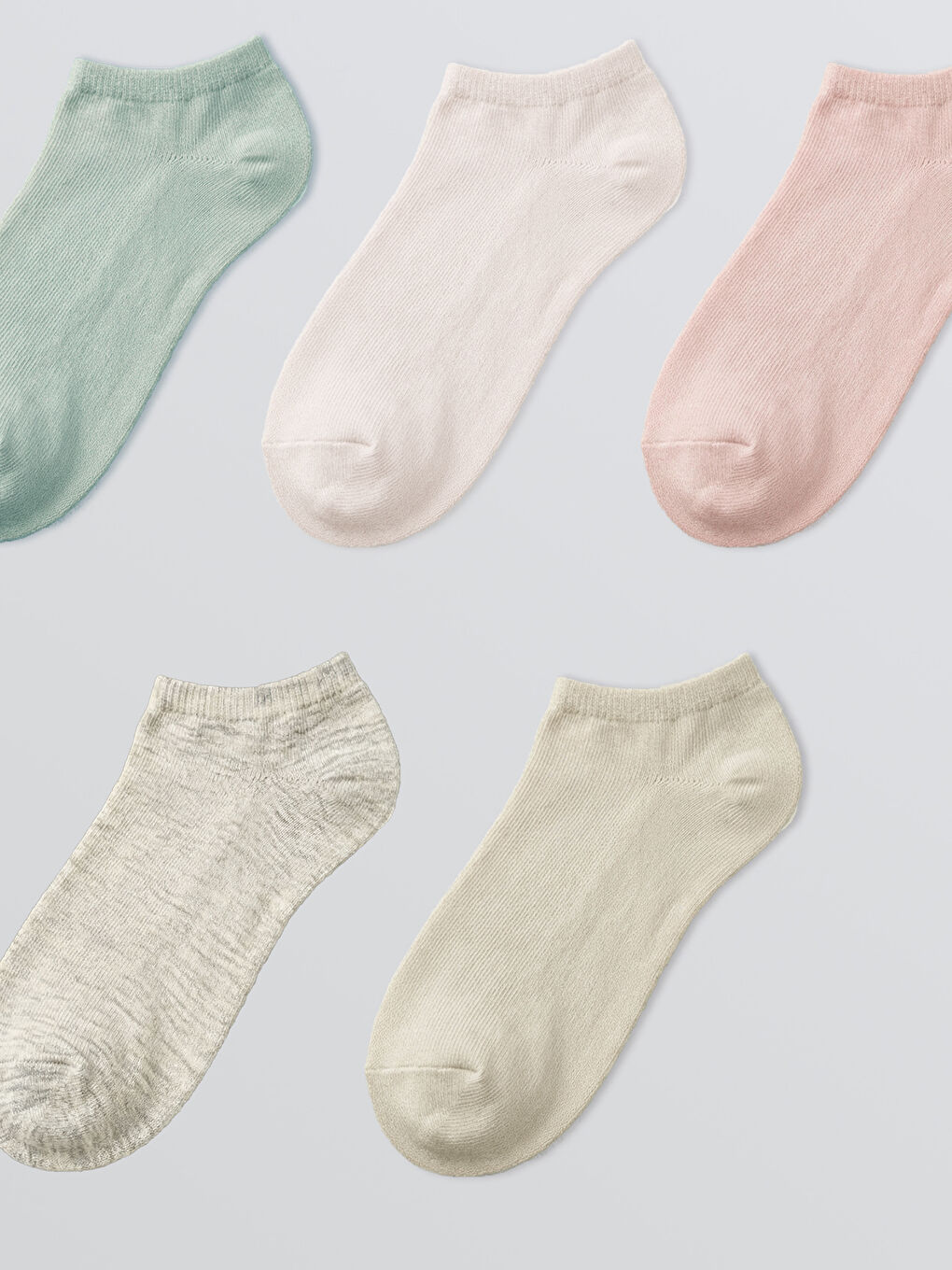 Woman GREY Trainer Socks-1