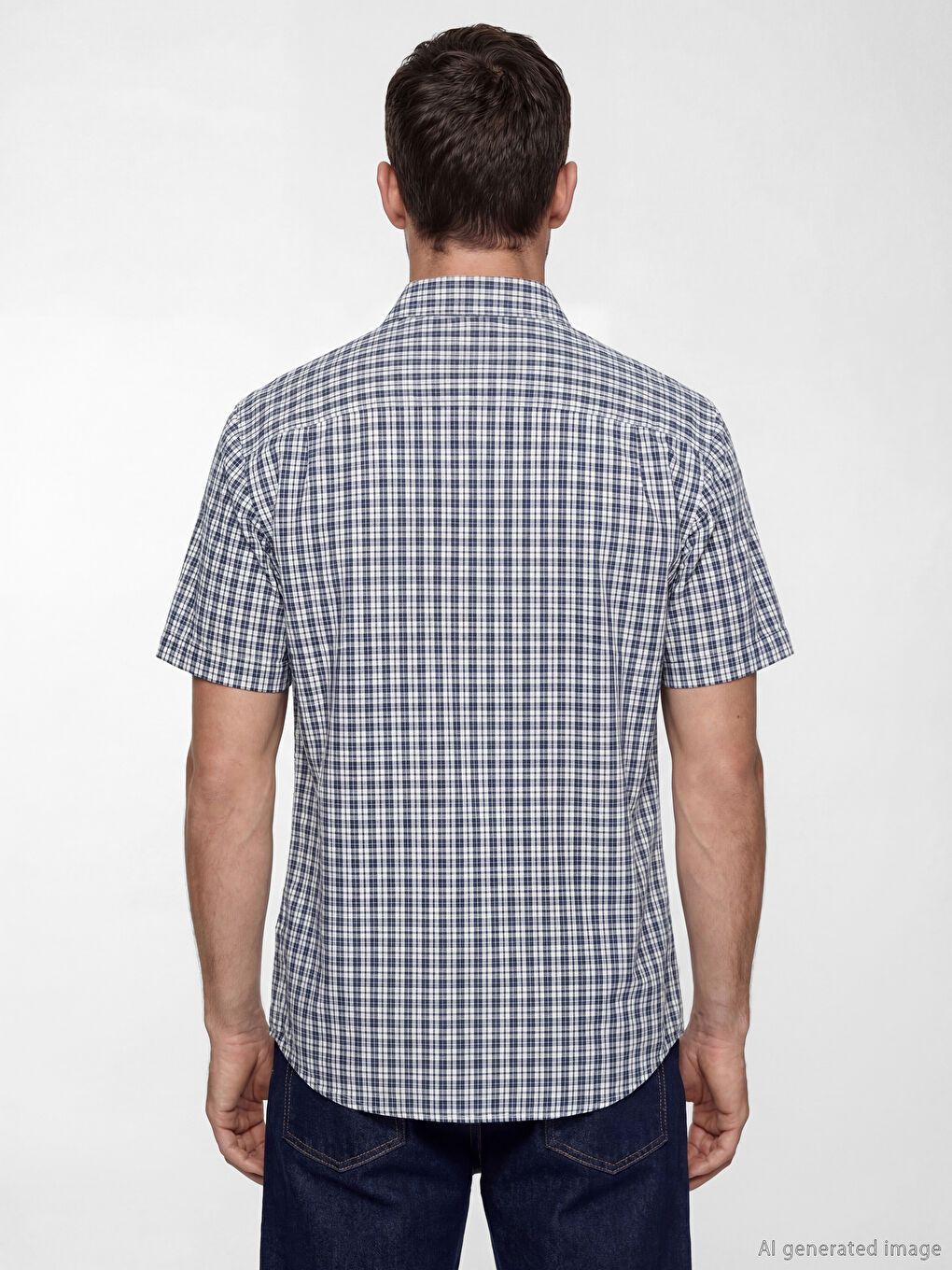 Mavi Regular Fit Ekose Erkek Gömlek-3