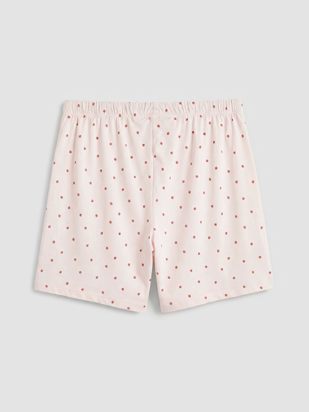 Crew Neck Strawberry Printed Women's Maternity Shortie Pyjama Set-4