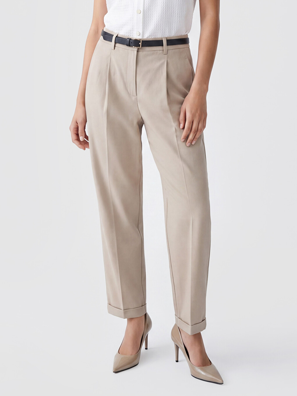 Carrot Fit Women's Trousers-1