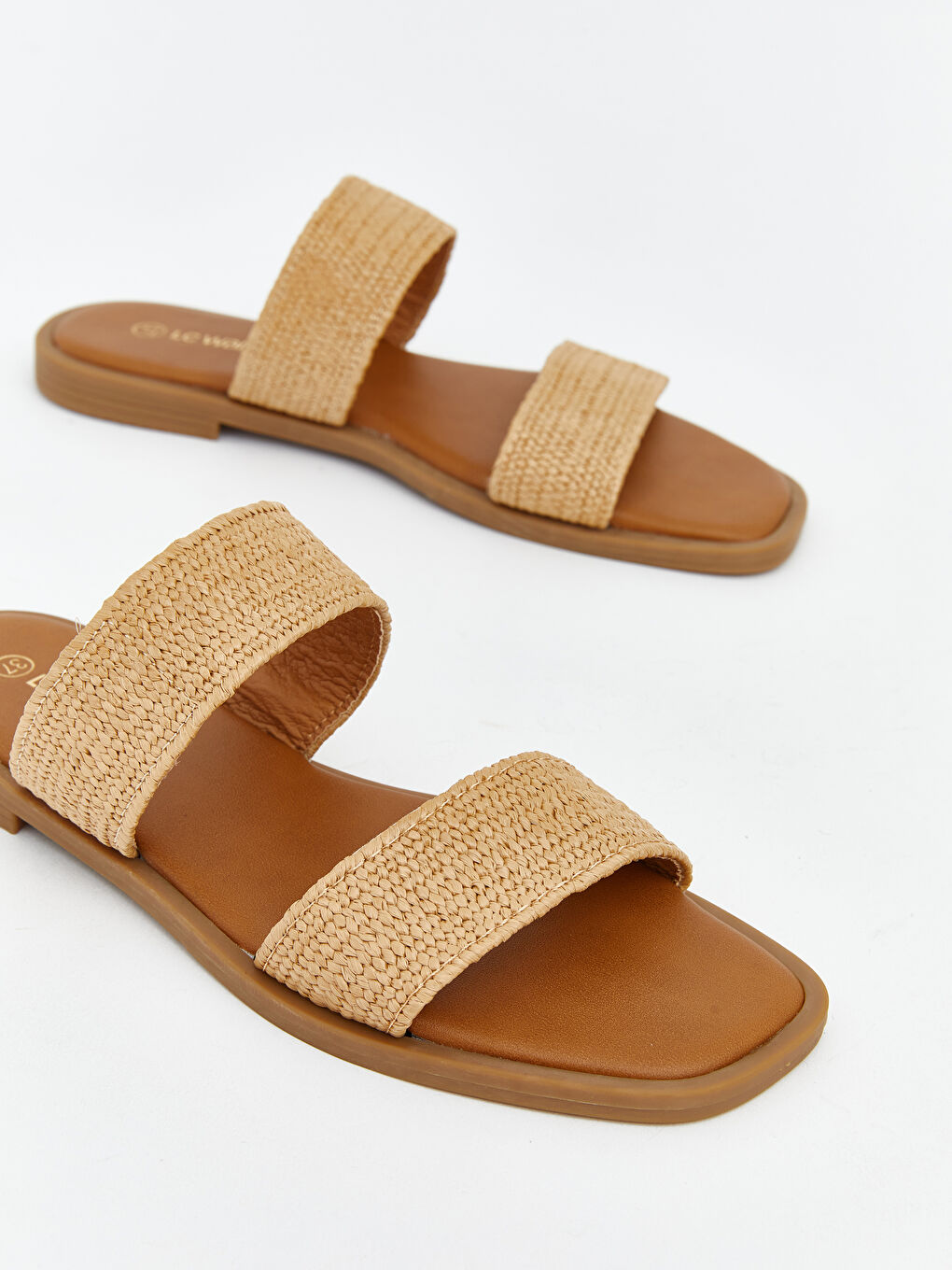 Rattan Strap Women's Sliders-2