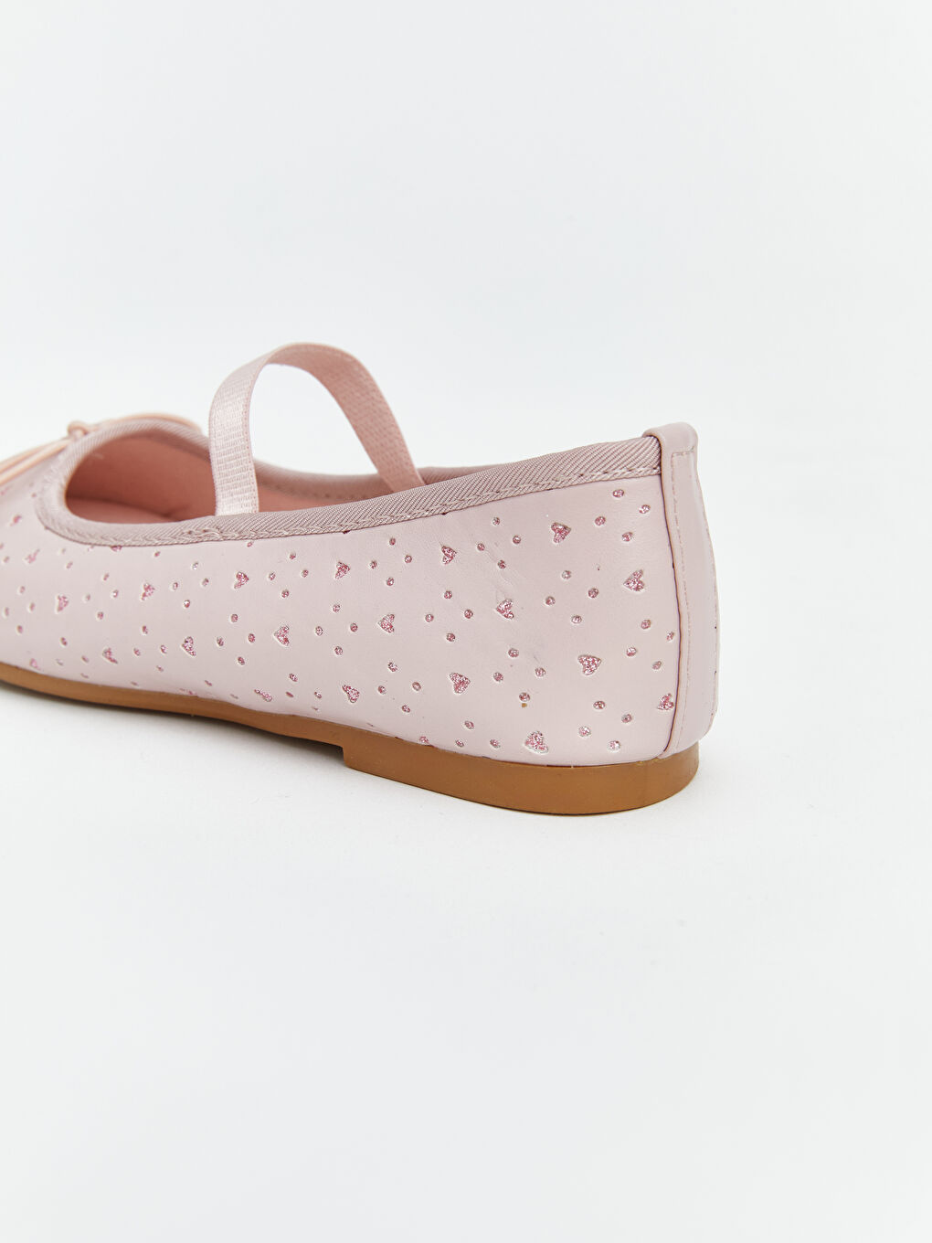 Pembe Fiyonk Baskılı Kız Çocuk Babet-3