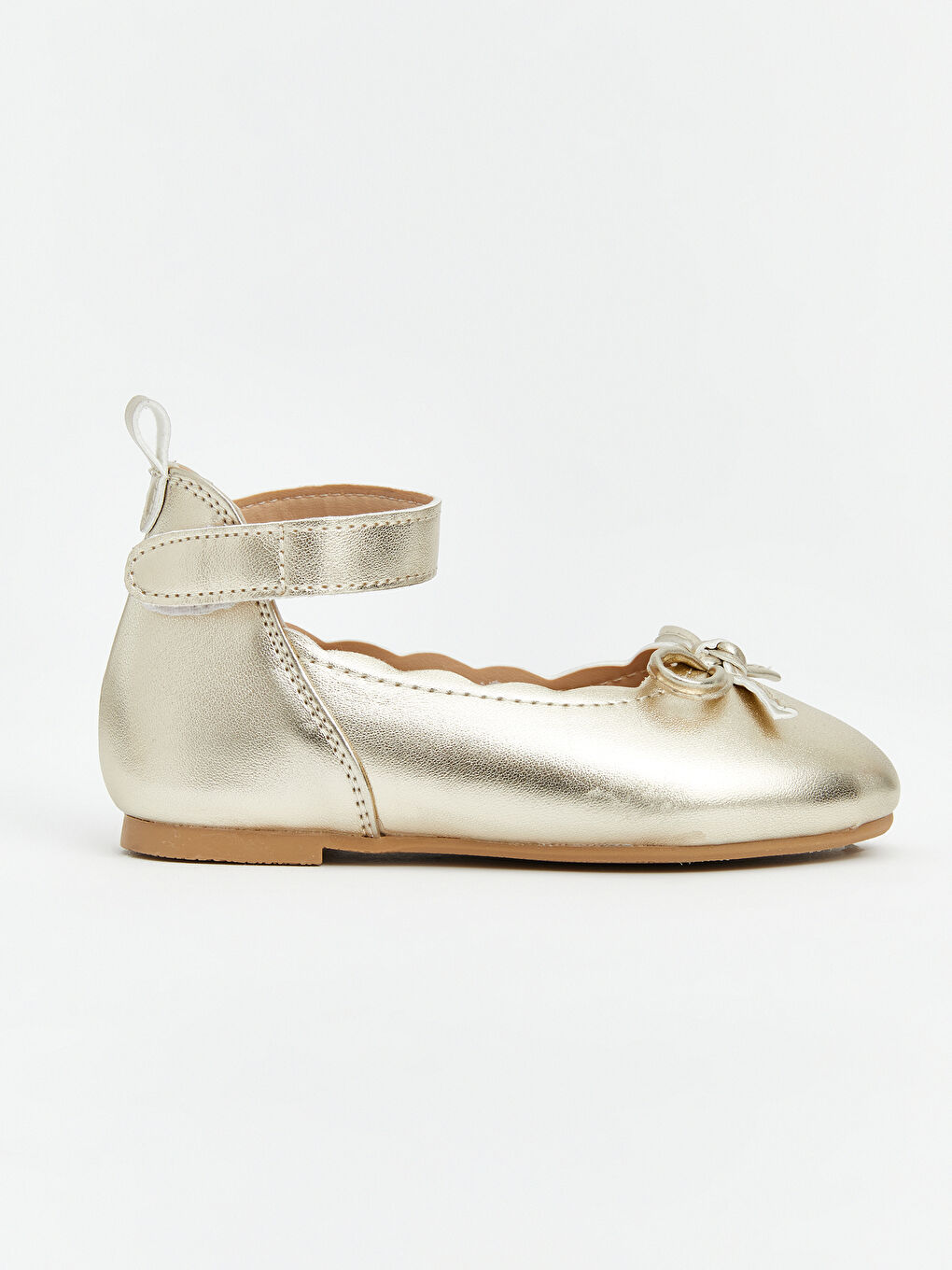 Sarı Fiyonk Detaylı Kız Çocuk  Babet-1