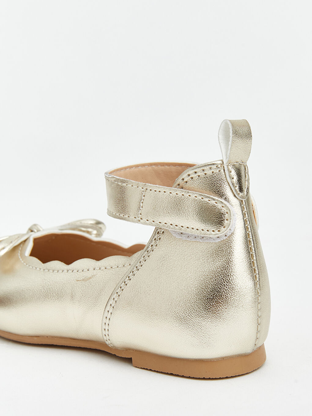 Sarı Fiyonk Detaylı Kız Çocuk  Babet-4