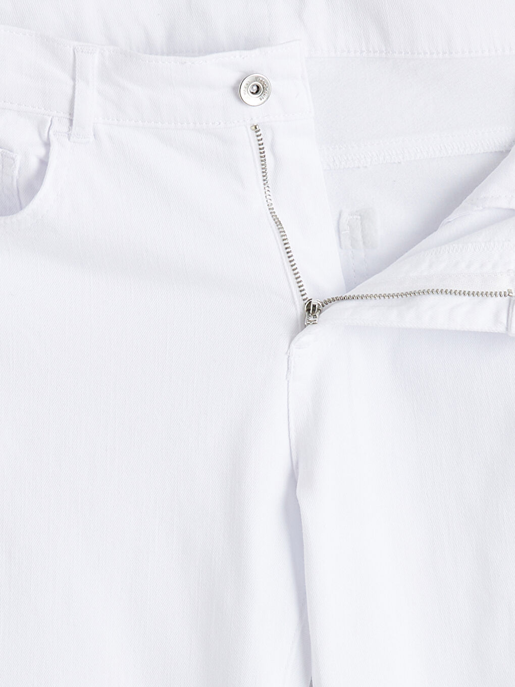 Beyaz Slim Fit Erkek Çocuk Pantolon-2