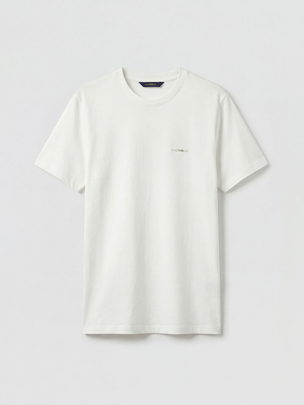 Ekru Bisiklet Yaka Erkek Tişört