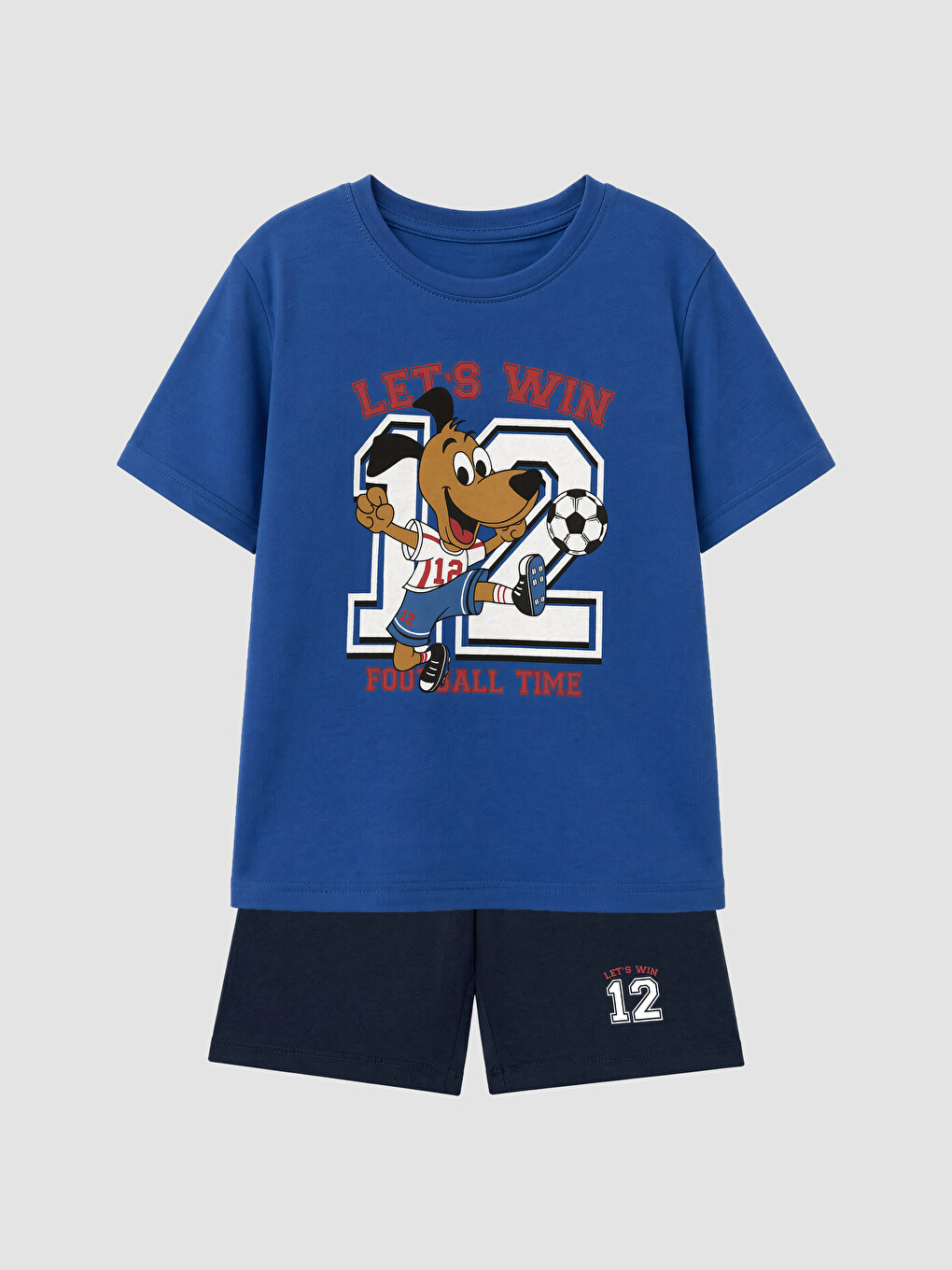 Baskılı Erkek Çocuk Şortlu Pijama Takımı