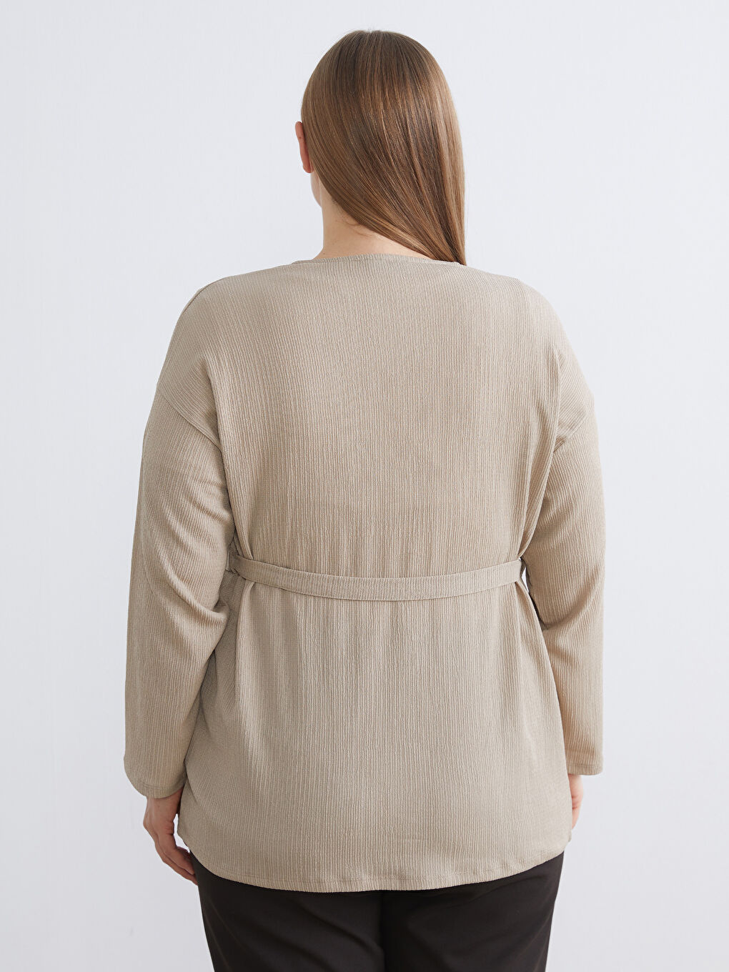 Shawl Collar Belted Women's Cardigan-3