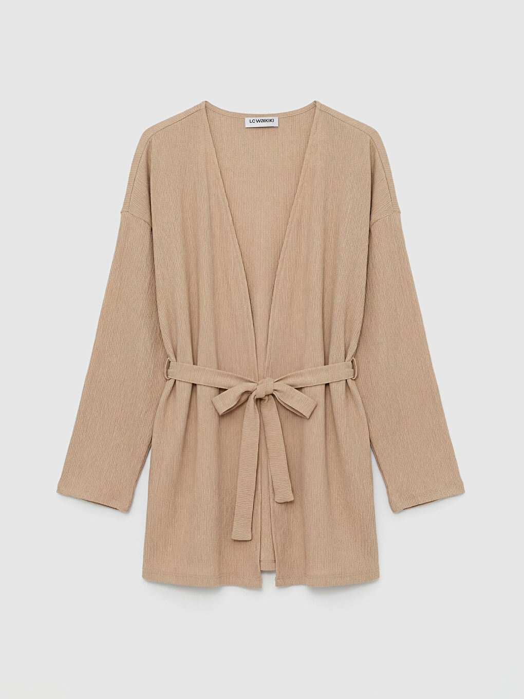 Shawl Collar Belted Women's Cardigan-4