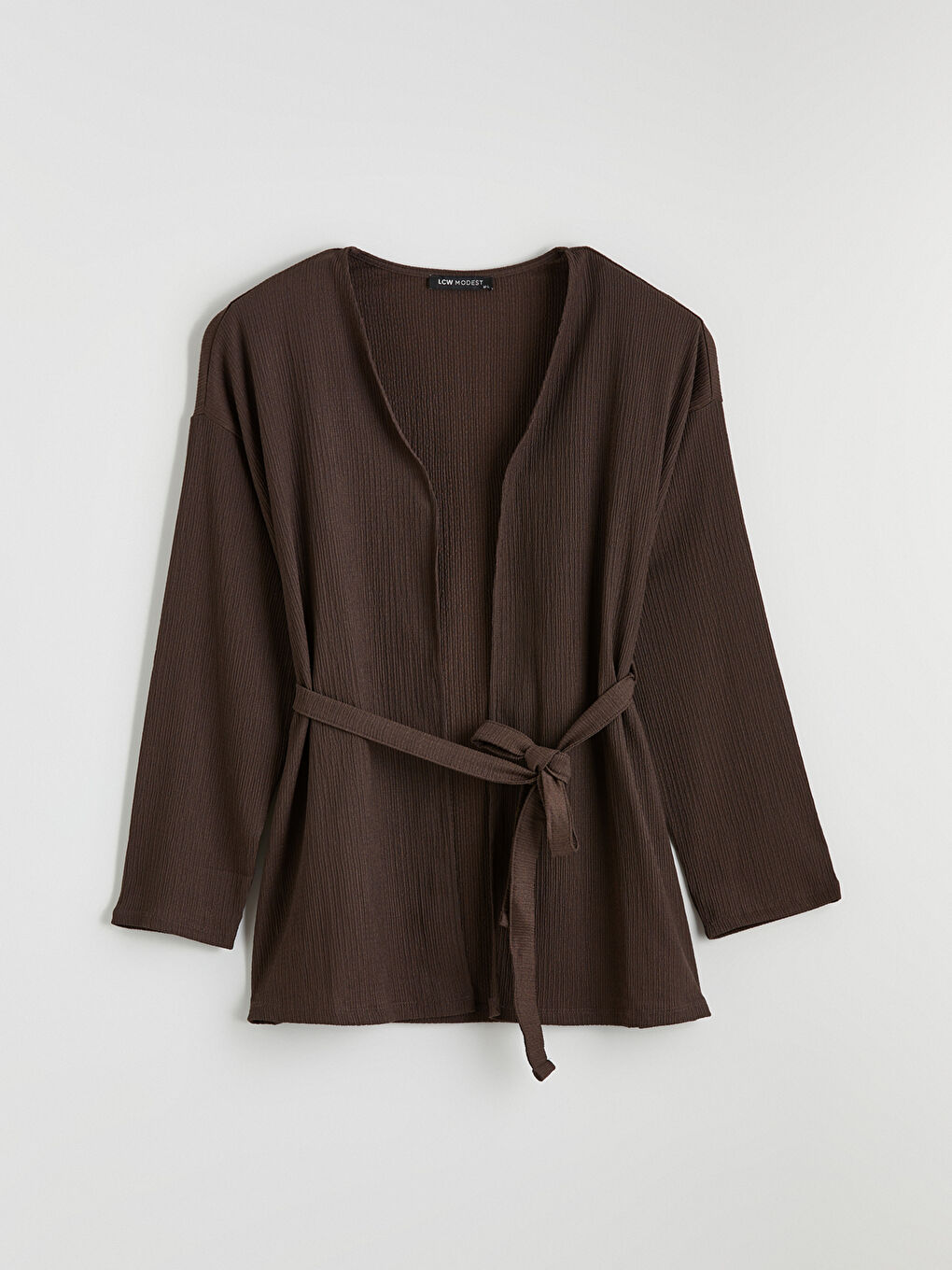 Shawl Collar Belted Women's Cardigan-4