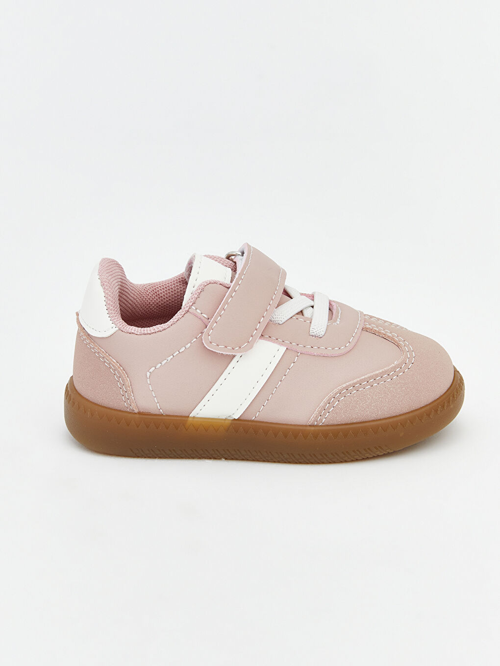 Suede-Look Baby Girl Sneakers-1
