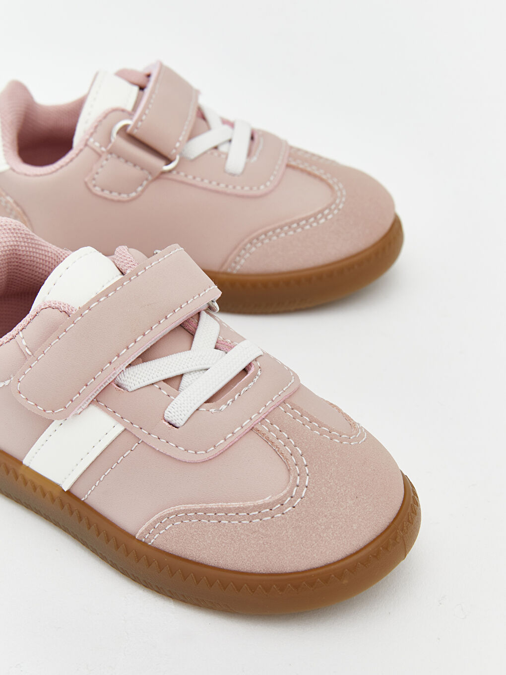 Suede-Look Baby Girl Sneakers-2