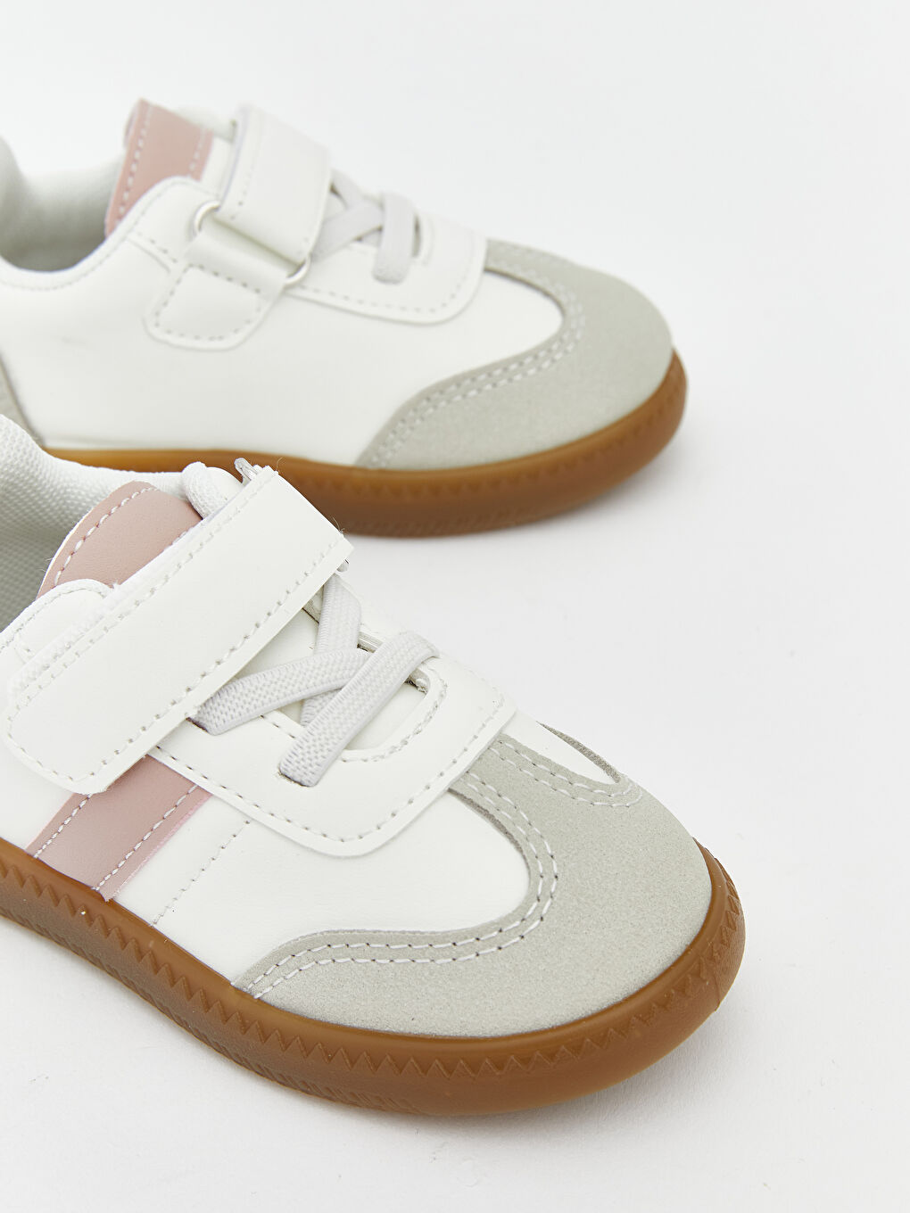 Suede-Effect Baby Girl Sneakers-2