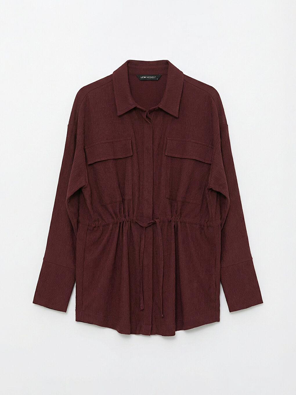 بلوزة مكشكشة منسوجة للسيدات-4